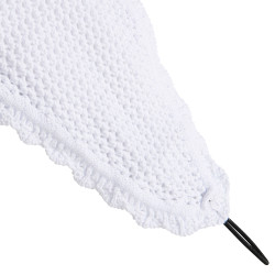 Bonnet chasse-mouches long Equestro Blanc