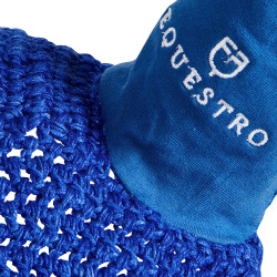 Bonnet chasse-mouches long Equestro Bleu royal