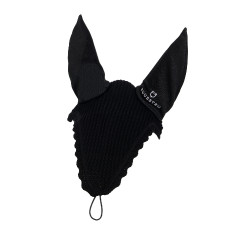 Bonnet chasse-mouches long Equestro Noir