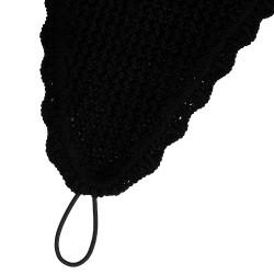 Bonnet chasse-mouches long Equestro Noir