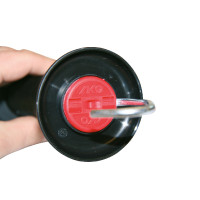 Poignée de barrière avec raccord pour ruban AKO Noir Poignée de barrière avec raccord pour ruban AKO Noir