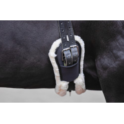 Sangle courte mouton synthétique Covalliero Noir Sangle courte mouton synthétique Covalliero Noir