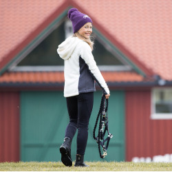Winter paardrijlegging met siliconen zitvlak Active kind Horze Donker marineblauw Winter paardrijlegging met siliconen zitvlak Active kind Horze Donker marineblauw