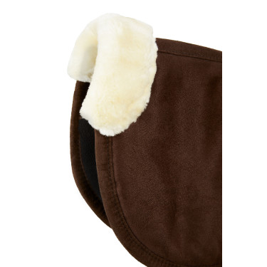 Geheugenschuim zadeldek met imitatiebont Horze Bruin Geheugenschuim zadeldek met imitatiebont Horze Bruin