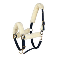 Schapenvacht halster Horze Lincoln Jurk blauw / gebroken wit