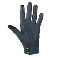 Kindergloves Horze met glinsterende hartjesprint Donker marineblauw Kindergloves Horze met glinsterende hartjesprint Donker marineblauw