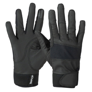 Rekbare Horze handschoenen dames neopreen manchetten