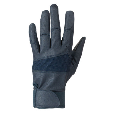 Gants extensibles Horze femme poignets néoprène Bleu marine foncé