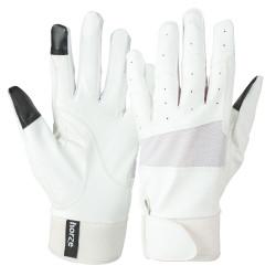 Gants extensibles Horze femme poignets néoprène Blanc