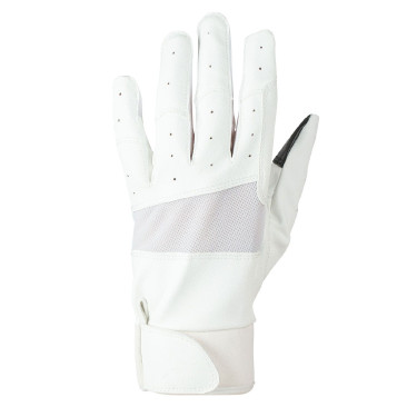 Gants extensibles Horze femme poignets néoprène Blanc