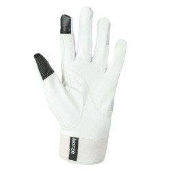 Gants extensibles Horze femme poignets néoprène Blanc