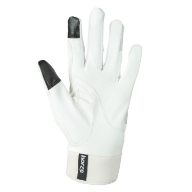 Gants extensibles Horze femme poignets néoprène Blanc