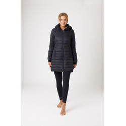 Lange damesdonsjas Horze Charlotte Donker marineblauw