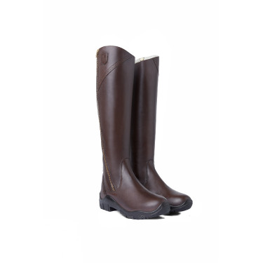 Bottes fourrées cuir Horze Aspen femme