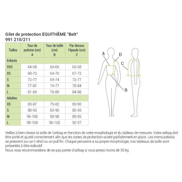 Beschermvest Equithème Belt Beschermvest Equithème Belt