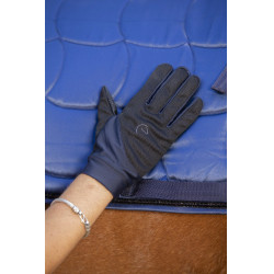 Gants Equithème Knit digital Noir / marine Bleu marine