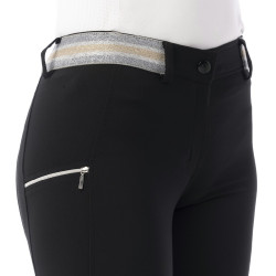 Pantalon Equitheme Lor fond silicone Noir Pantalon Equitheme Lor fond silicone Noir