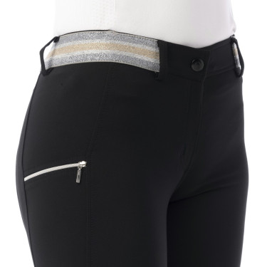 Pantalon Equitheme Lor fond silicone Noir Pantalon Equitheme Lor fond silicone Noir