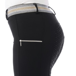 Pantalon Equitheme Lor fond silicone Noir Pantalon Equitheme Lor fond silicone Noir