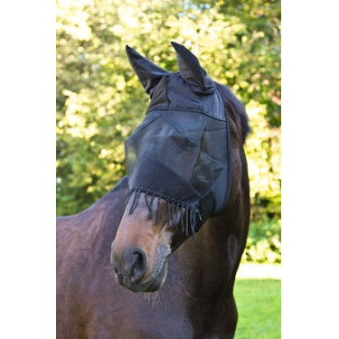 MASQUE DE PROTECTION CONTRE LES INSECTES - FRANGES Noir