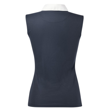 Polo Equithème Mesh Colours SM Marine / blauw / wit