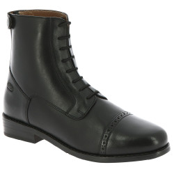 Boots Equithème Deauville à lacets et zip Noir