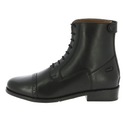 Boots Equithème Deauville à lacets et zip Noir