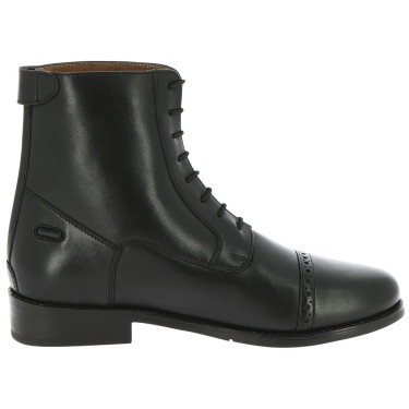 Boots Equithème Deauville à lacets et zip Noir