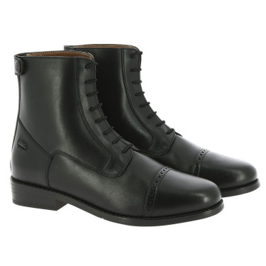 Boots Equithème Deauville à lacets et zip Noir