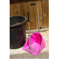 Pelle + râteau à crottins Hippotonic Rose