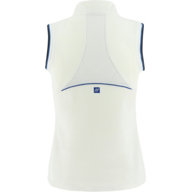 Wedstrijdpolo Equit'M mouwloos dames Wit Wedstrijdpolo Equit'M mouwloos dames Wit