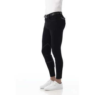 Pantalon Equithème Pro Anthracite / blanc Gris Pantalon Equithème Pro Anthracite / blanc Gris
