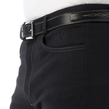 Pantalon Equithème Pro Anthracite / blanc Gris Pantalon Equithème Pro Anthracite / blanc Gris