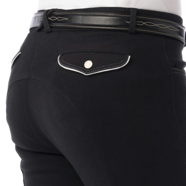 Pantalon Equithème Pro Anthracite / blanc Gris Pantalon Equithème Pro Anthracite / blanc Gris
