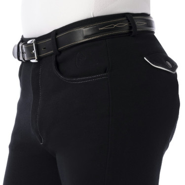 Pantalon Equithème Pro Anthracite / blanc Gris Pantalon Equithème Pro Anthracite / blanc Gris