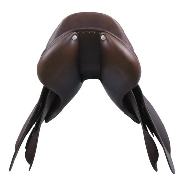 Selle mixte Eric Thomas Élite grainée Havane Marron Selle mixte Eric Thomas Élite grainée Havane Marron