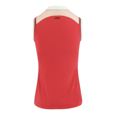 Damespolo Equithème Smoff zonder mouwen Fuchsia Roze