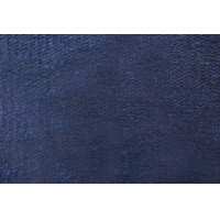 Tapis Westride Navajo coton/acrylique uni Bleu marine