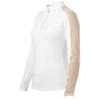 Polo Equithème Pekin lange mouwen Wit Polo Equithème Pekin lange mouwen Wit