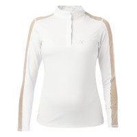 Polo Equithème Pekin lange mouwen Wit Polo Equithème Pekin lange mouwen Wit