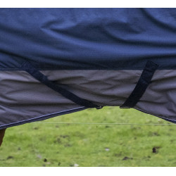 Equithème TYREX 600 D deken Marine / grijs Blauw Equithème TYREX 600 D deken Marine / grijs Blauw