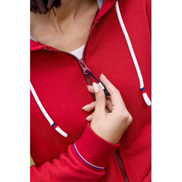 Ritsvest Equithème Courtney Kers Rood