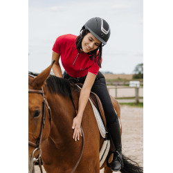 Polo Equithème Emma korte mouwen Kers