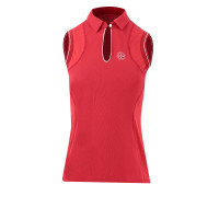 Polo Equithème Sarah sans manches Noir Polo Equithème Sarah sans manches Noir