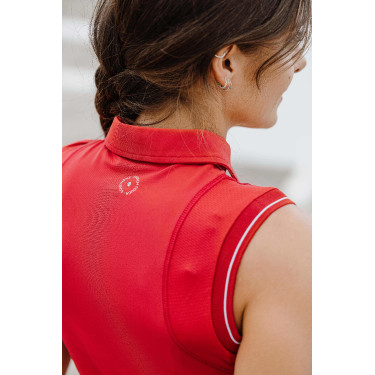 Polo Equithème Sarah zonder mouwen Kers Rood