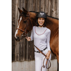 Polo Equithème Cabourg lange mouwen Wit Polo Equithème Cabourg lange mouwen Wit