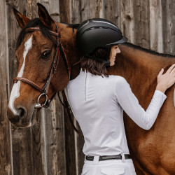 Polo Equithème Cabourg lange mouwen Wit Polo Equithème Cabourg lange mouwen Wit