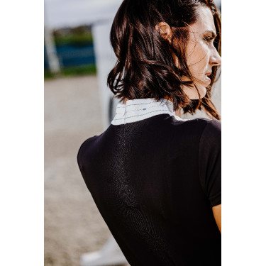 Polo Equithème Lerma korte mouwen Zwart Polo Equithème Lerma korte mouwen Zwart