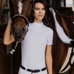 Polo Equithème Ocala korte mouwen Wit