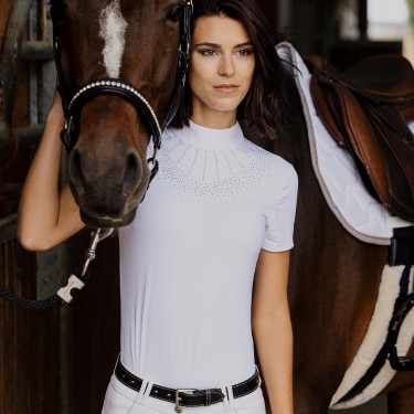 Polo Equithème Ocala korte mouwen Wit